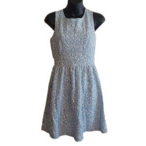 𝅺Potters Pot little light blue rose embossed dress.Size small. Summer Parties!